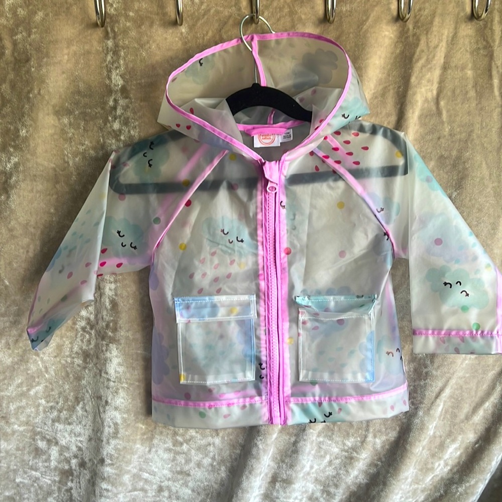 Wonder Nation Clear Raincoat | Rain Cloud Graphic 🌵12 Months